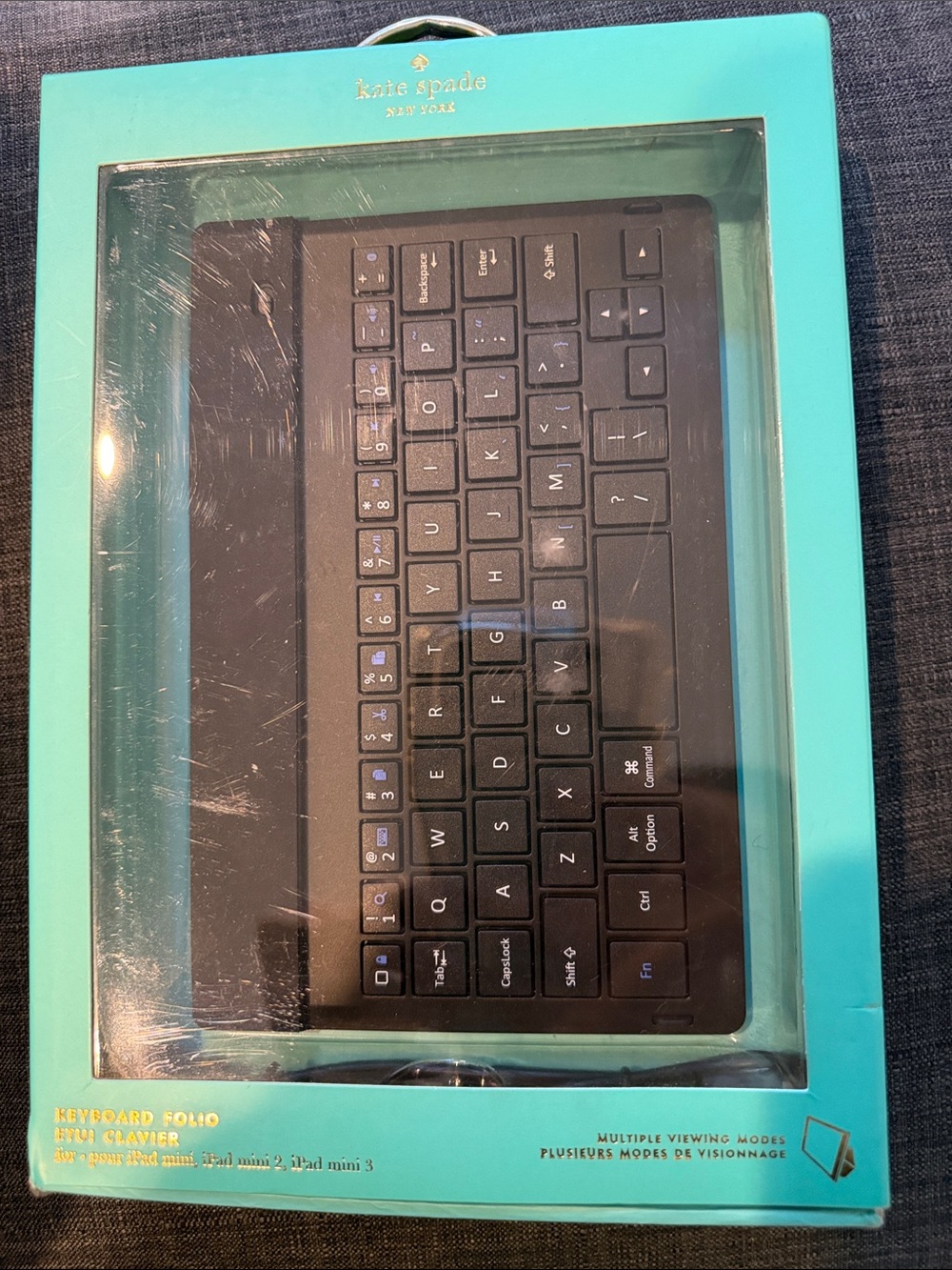 kate spade Black Keyboard Folio for iPad mini, iPad mini2, iPad mini3